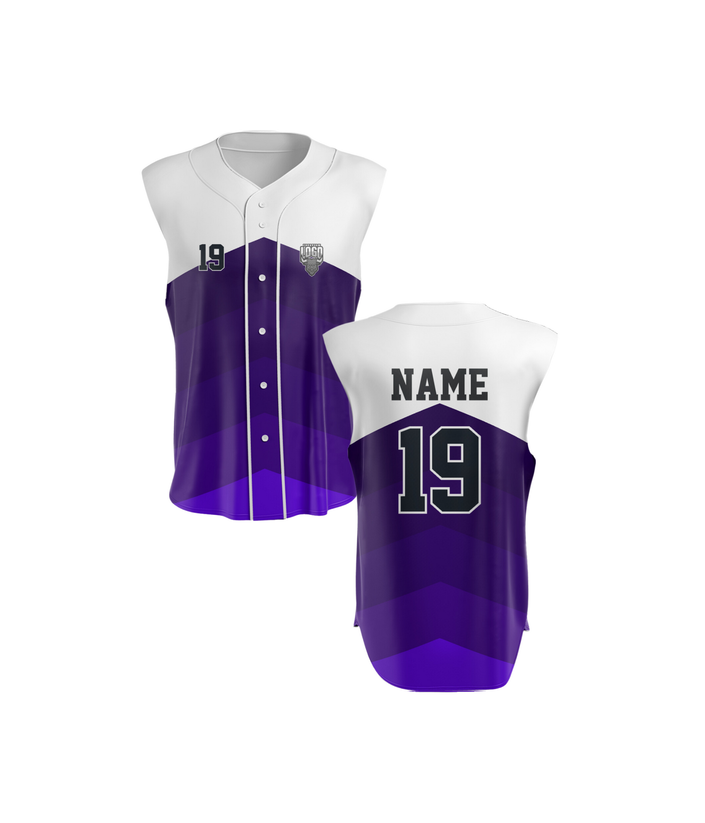 Baseball Full Button Sleeveless 2000 Series