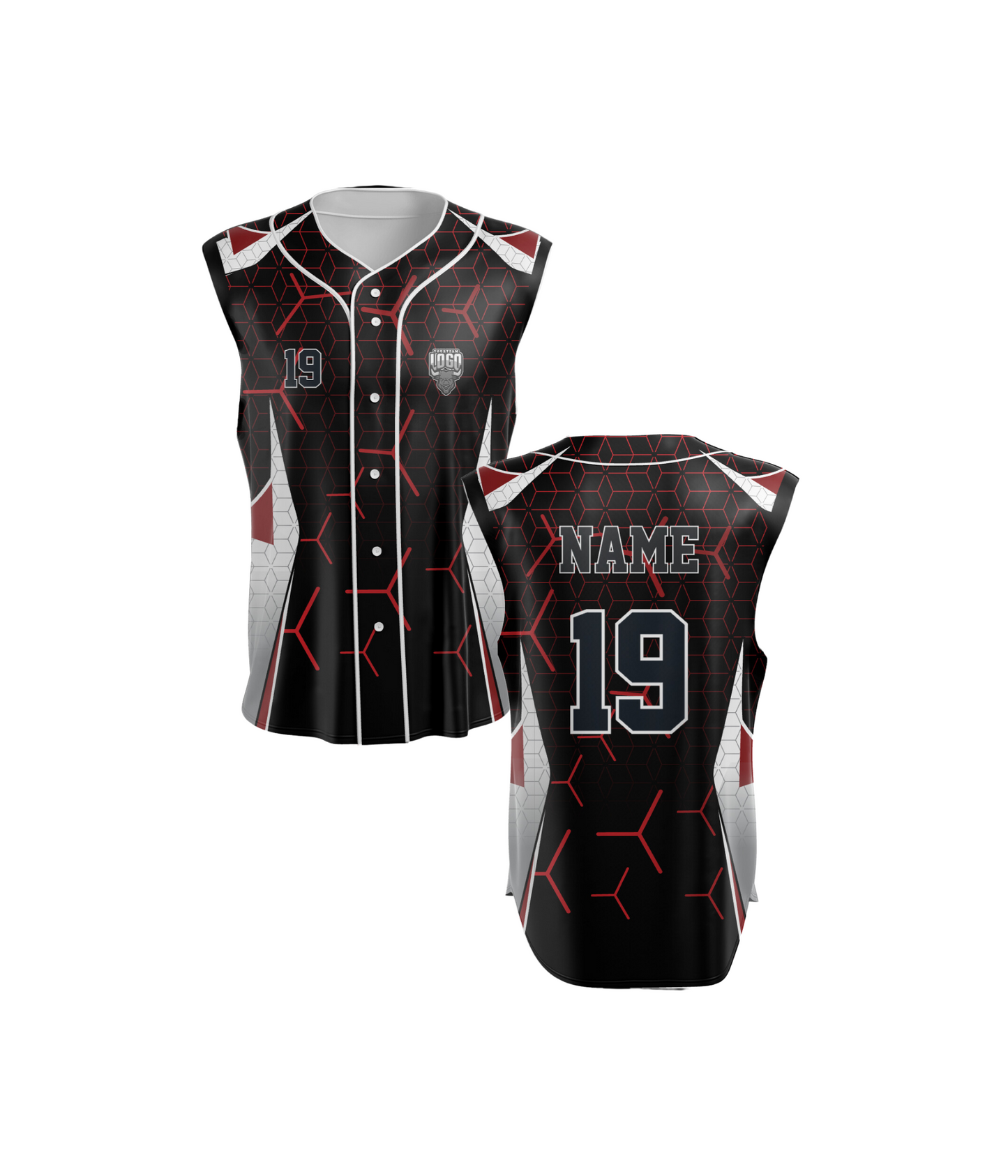 Baseball Full Button Sleeveless 2000 Series