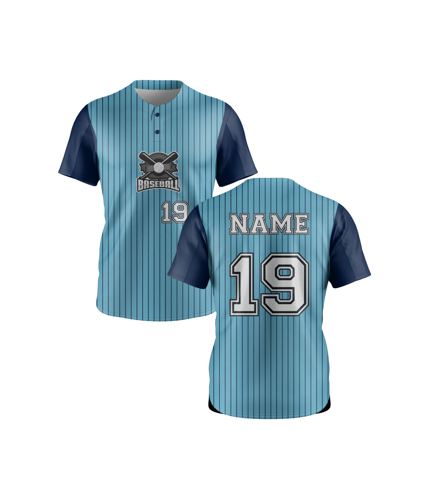 Baseball 2 Button Jersey 2000 Series