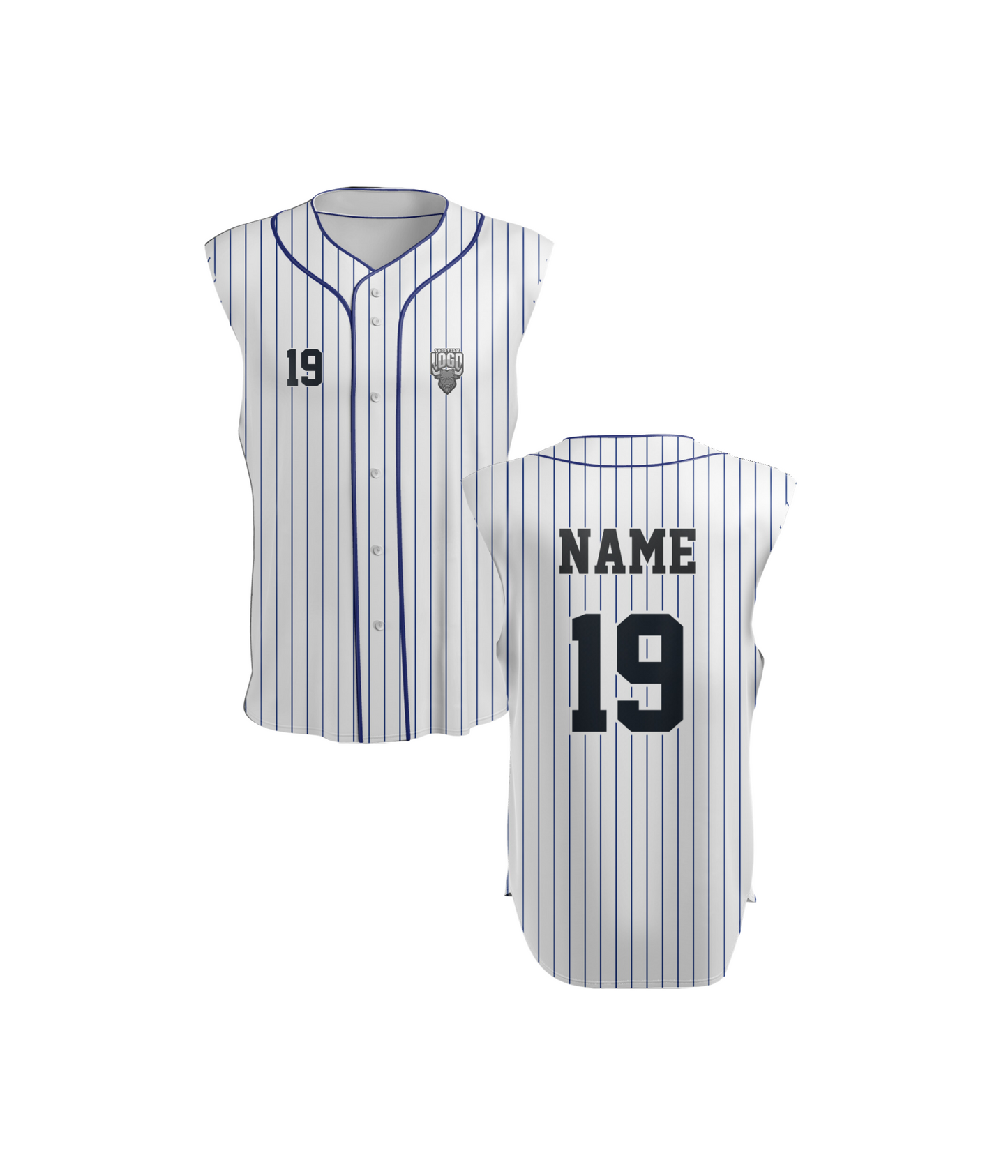 Baseball Full Button Sleeveless 2000 Series