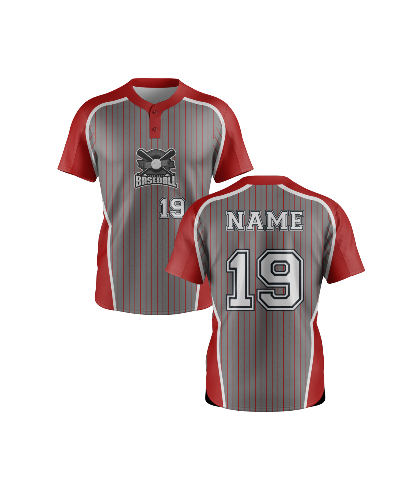 Baseball 2 Button Jersey 3000 Series